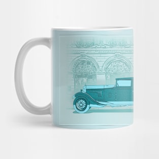 Retro Car Illustration Mug